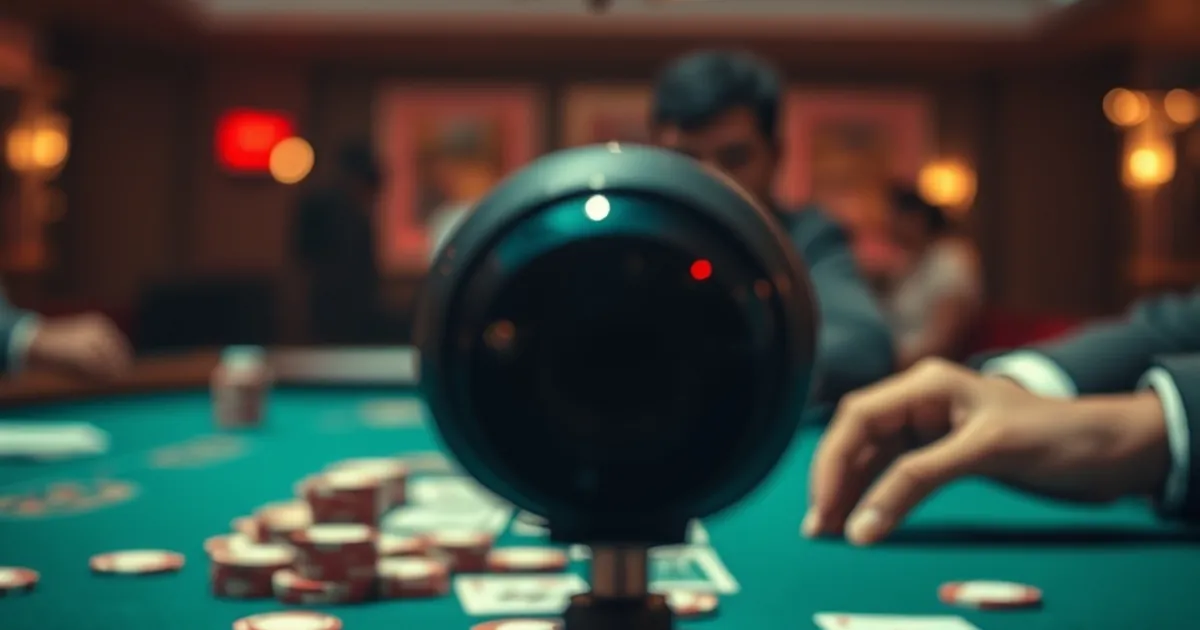 Live dealer camera cuts at hand 7, and 38% lose the count
