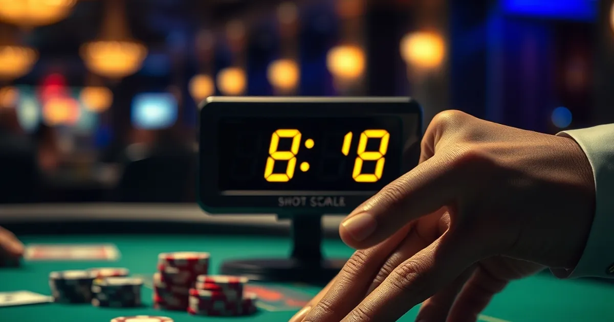 Poker timeout clocks lose 33% of callers at the 8-second warning