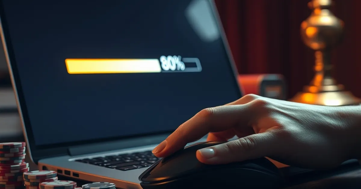 Wagering progress freezes at 80% when the last bet is max